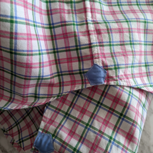 Men's Plaid Button Down Shirt size Large Cremieux - Picture 6 of 7